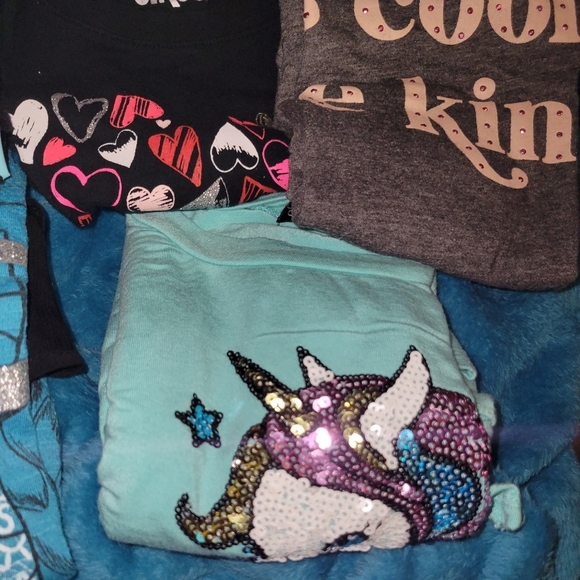 T-Shirts Bundle of 8 Big Girls Size Large 10-12 - Picture 3 of 7